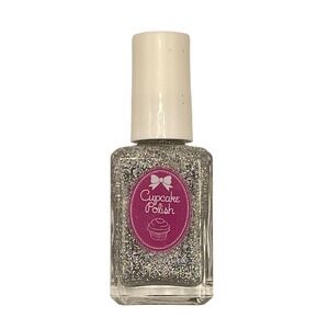 Cupcake Polish Indie Nail Lacquer 15 ML "Sprinkles" Silver Glitter Top Coat